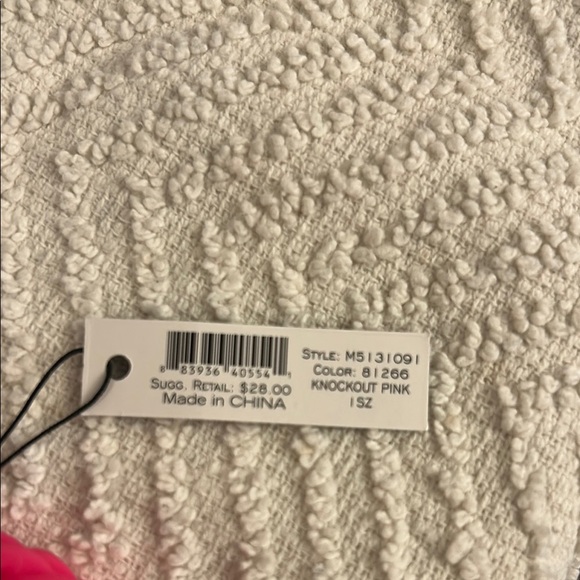 NEW Marc By Marc Jacobs Knockout Pink Silicone Bracelet One Size - Picture 4 of 9